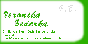 veronika bederka business card